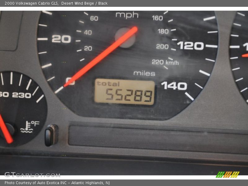Desert Wind Beige / Black 2000 Volkswagen Cabrio GLS