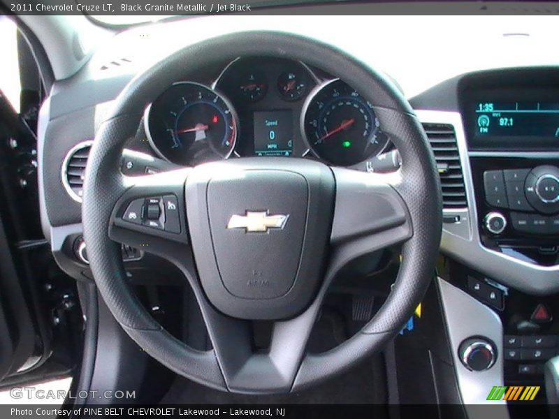 Black Granite Metallic / Jet Black 2011 Chevrolet Cruze LT