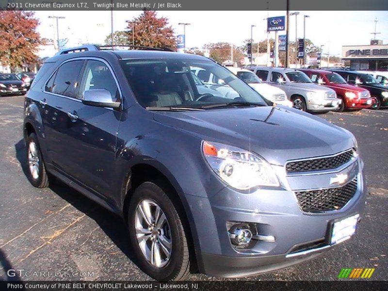 Twilight Blue Metallic / Jet Black 2011 Chevrolet Equinox LTZ