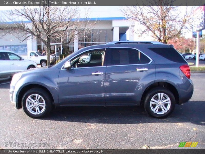 Twilight Blue Metallic / Jet Black 2011 Chevrolet Equinox LTZ