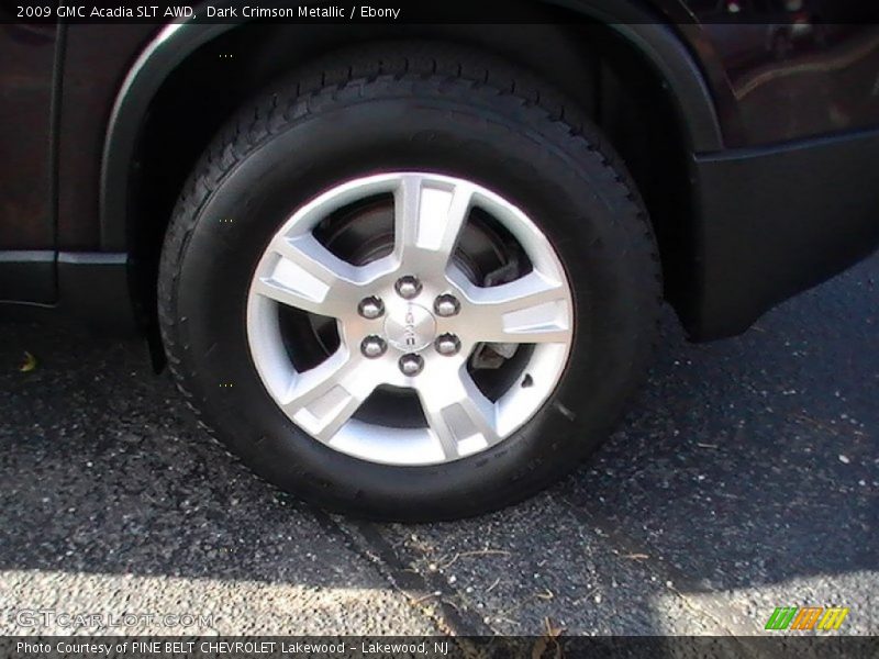 Dark Crimson Metallic / Ebony 2009 GMC Acadia SLT AWD