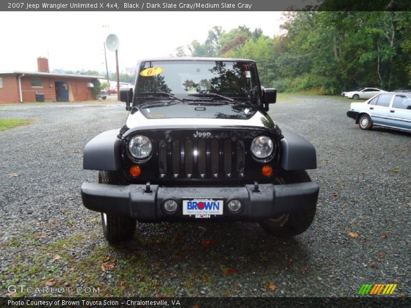 Black / Dark Slate Gray/Medium Slate Gray 2007 Jeep Wrangler Unlimited X 4x4
