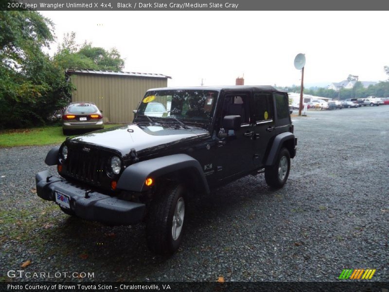 Black / Dark Slate Gray/Medium Slate Gray 2007 Jeep Wrangler Unlimited X 4x4