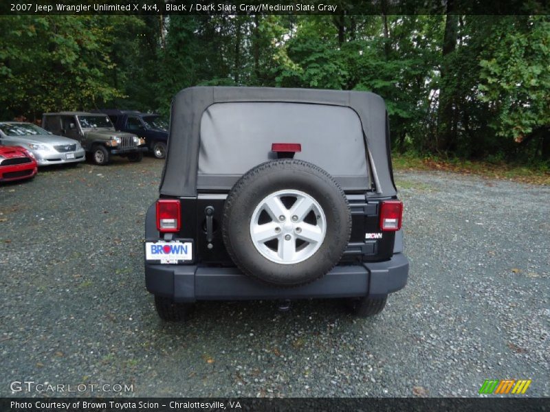 Black / Dark Slate Gray/Medium Slate Gray 2007 Jeep Wrangler Unlimited X 4x4