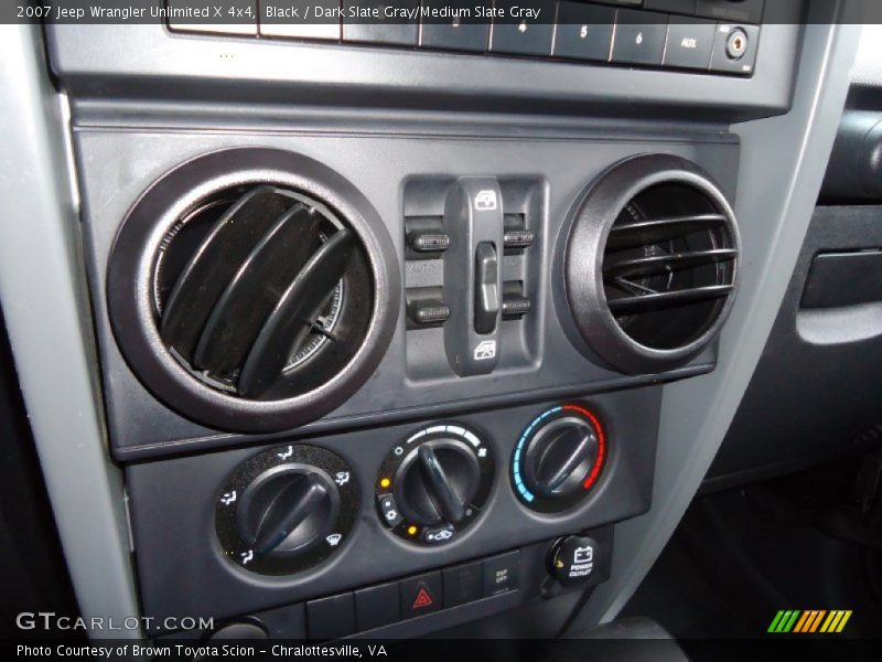 Black / Dark Slate Gray/Medium Slate Gray 2007 Jeep Wrangler Unlimited X 4x4