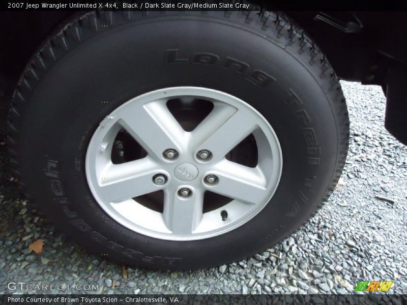 Black / Dark Slate Gray/Medium Slate Gray 2007 Jeep Wrangler Unlimited X 4x4