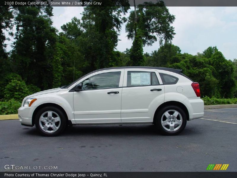 Stone White / Dark Slate Gray 2008 Dodge Caliber SXT