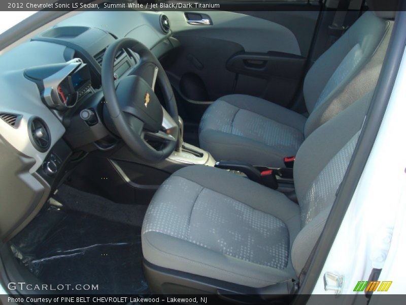 Summit White / Jet Black/Dark Titanium 2012 Chevrolet Sonic LS Sedan