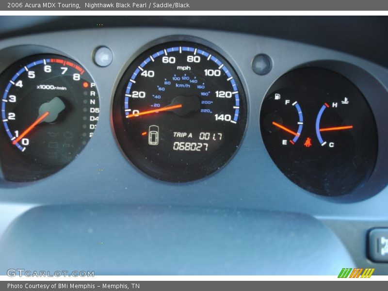 Nighthawk Black Pearl / Saddle/Black 2006 Acura MDX Touring