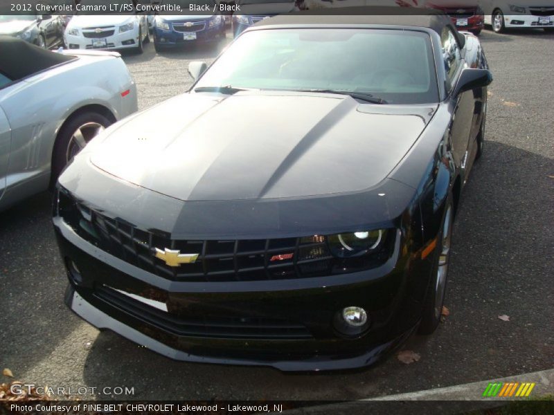 Black / Black 2012 Chevrolet Camaro LT/RS Convertible
