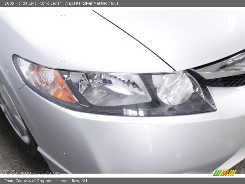 Alabaster Silver Metallic / Blue 2009 Honda Civic Hybrid Sedan