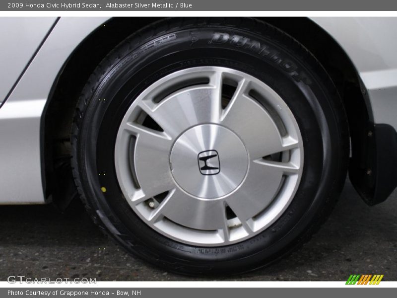 Alabaster Silver Metallic / Blue 2009 Honda Civic Hybrid Sedan