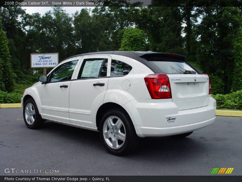 Stone White / Dark Slate Gray 2008 Dodge Caliber SXT