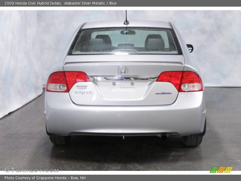 Alabaster Silver Metallic / Blue 2009 Honda Civic Hybrid Sedan