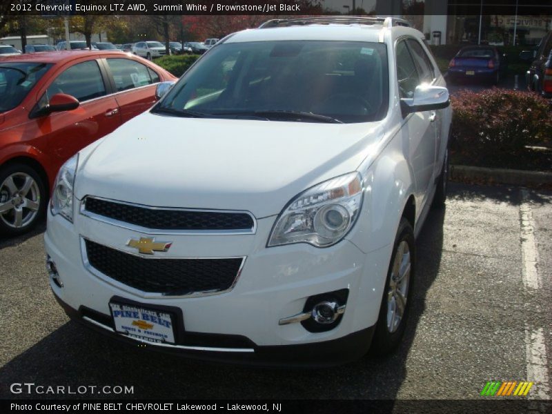 Summit White / Brownstone/Jet Black 2012 Chevrolet Equinox LTZ AWD