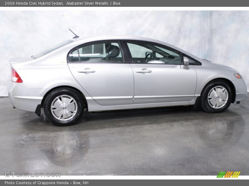 Alabaster Silver Metallic / Blue 2009 Honda Civic Hybrid Sedan