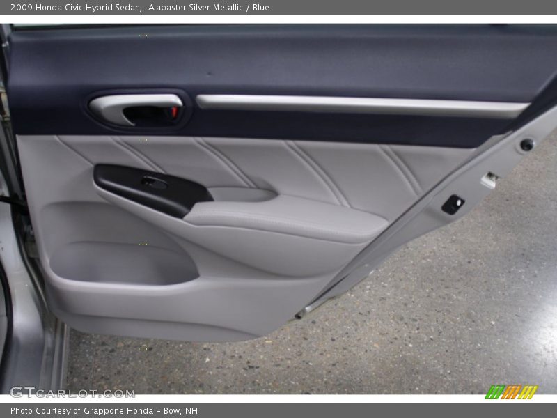 Alabaster Silver Metallic / Blue 2009 Honda Civic Hybrid Sedan