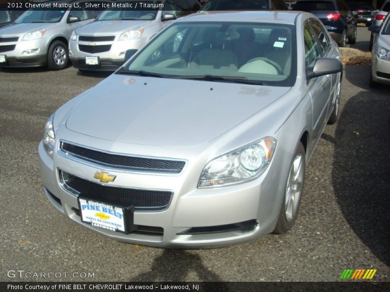 Silver Ice Metallic / Titanium 2012 Chevrolet Malibu LS