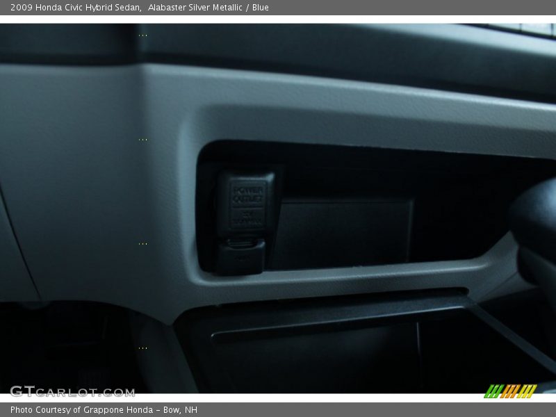 Alabaster Silver Metallic / Blue 2009 Honda Civic Hybrid Sedan