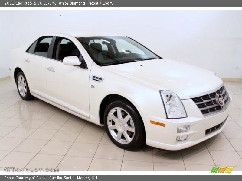 White Diamond Tricoat / Ebony 2011 Cadillac STS V6 Luxury