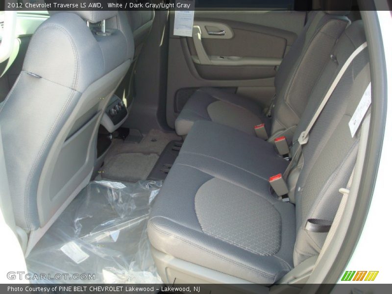 White / Dark Gray/Light Gray 2012 Chevrolet Traverse LS AWD