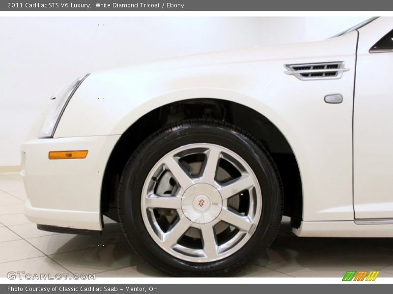 White Diamond Tricoat / Ebony 2011 Cadillac STS V6 Luxury