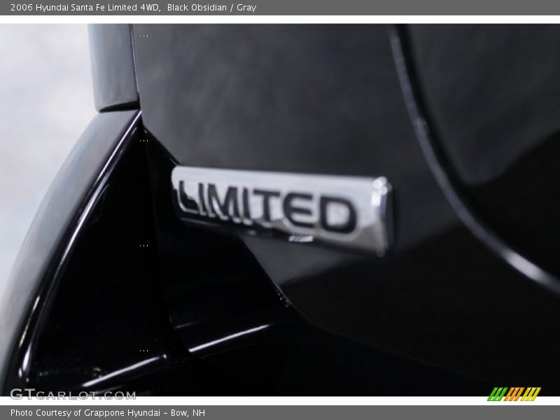 Black Obsidian / Gray 2006 Hyundai Santa Fe Limited 4WD