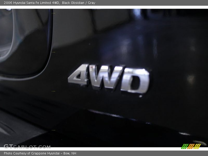 Black Obsidian / Gray 2006 Hyundai Santa Fe Limited 4WD
