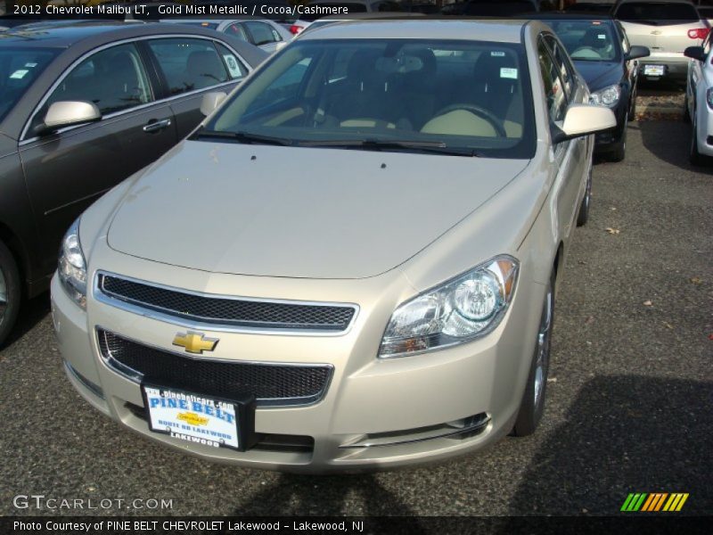 Gold Mist Metallic / Cocoa/Cashmere 2012 Chevrolet Malibu LT