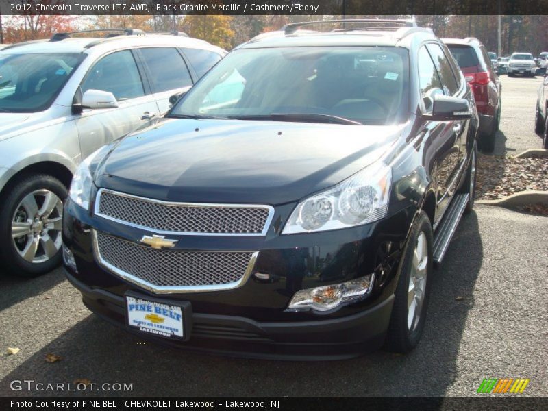 Black Granite Metallic / Cashmere/Ebony 2012 Chevrolet Traverse LTZ AWD