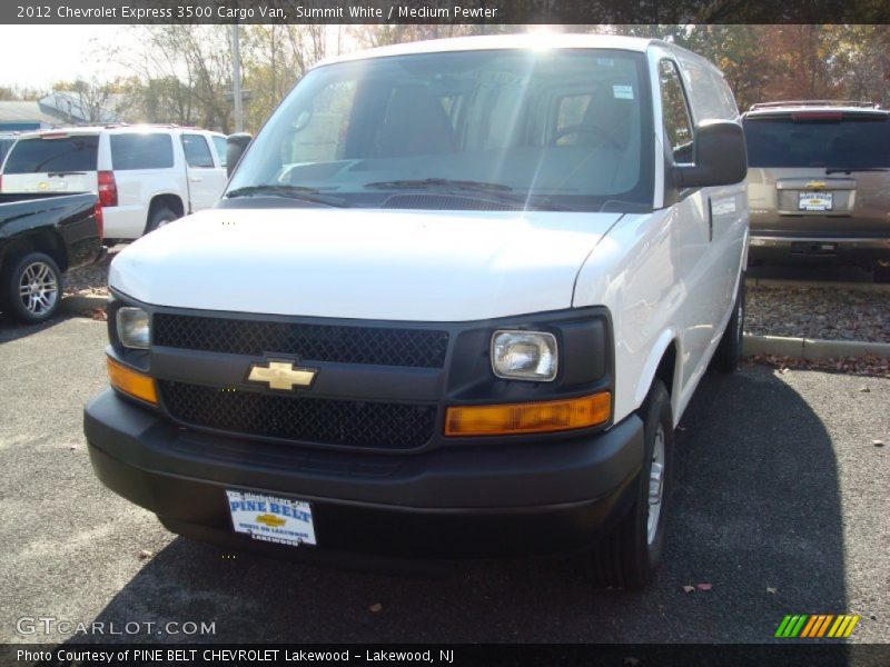 Summit White / Medium Pewter 2012 Chevrolet Express 3500 Cargo Van