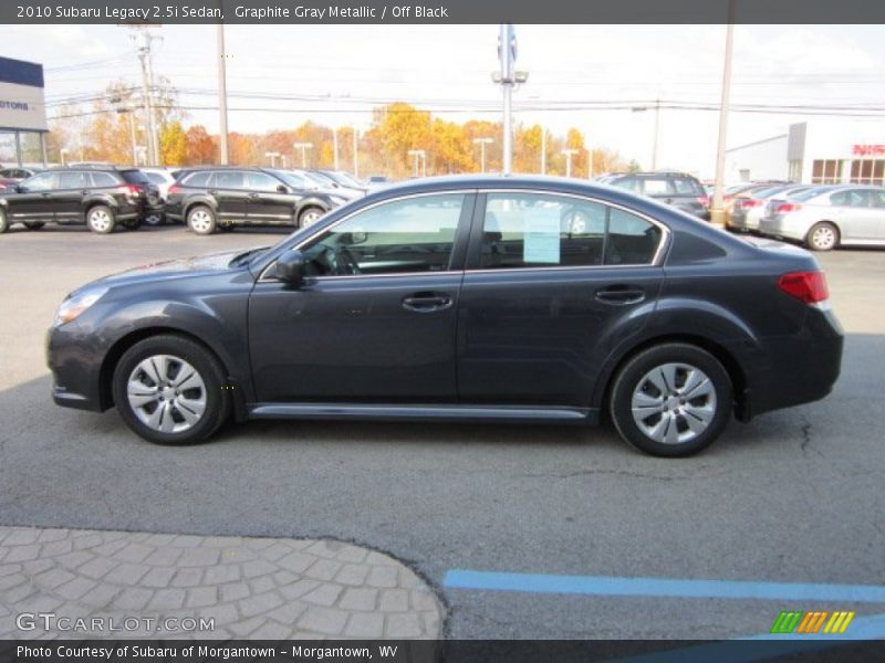 Graphite Gray Metallic / Off Black 2010 Subaru Legacy 2.5i Sedan