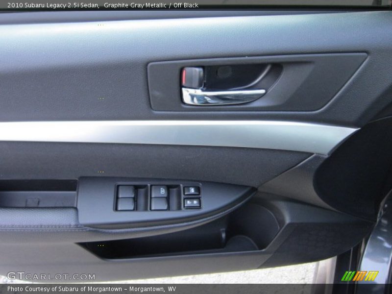 Graphite Gray Metallic / Off Black 2010 Subaru Legacy 2.5i Sedan
