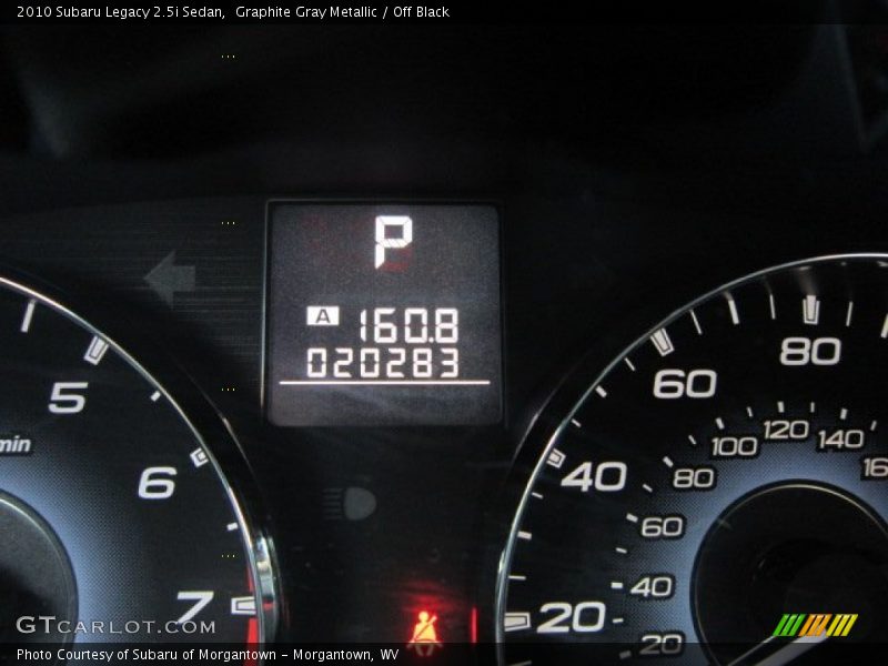 Graphite Gray Metallic / Off Black 2010 Subaru Legacy 2.5i Sedan