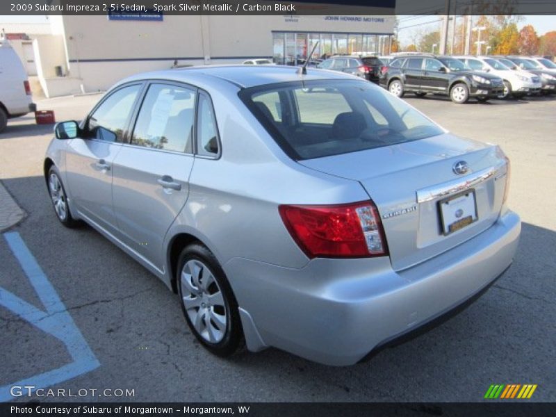 Spark Silver Metallic / Carbon Black 2009 Subaru Impreza 2.5i Sedan