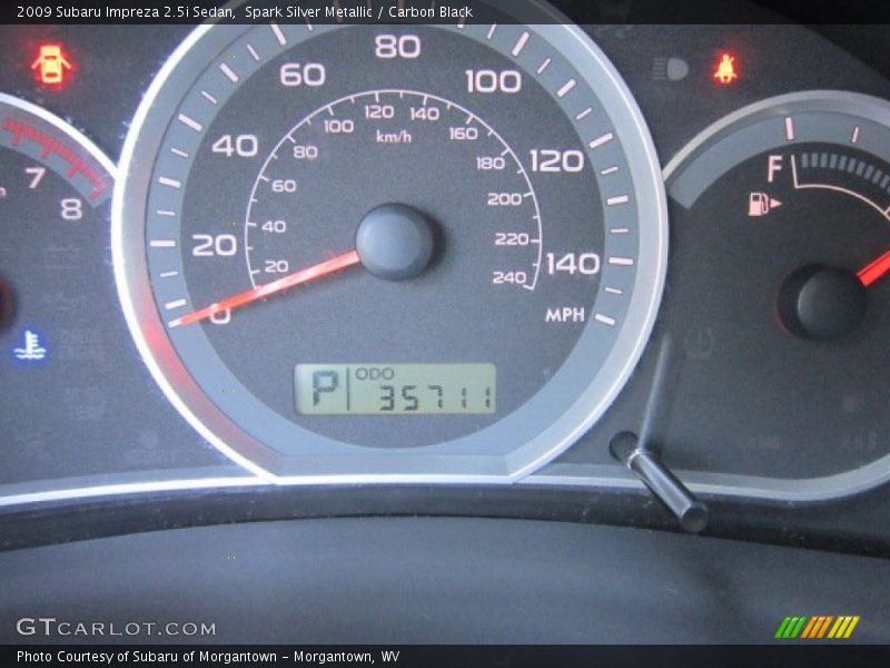 Spark Silver Metallic / Carbon Black 2009 Subaru Impreza 2.5i Sedan