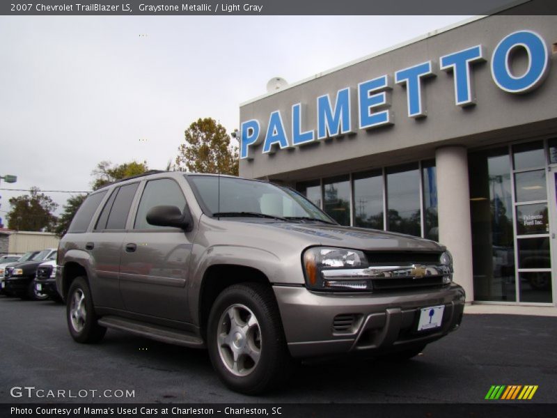 Graystone Metallic / Light Gray 2007 Chevrolet TrailBlazer LS