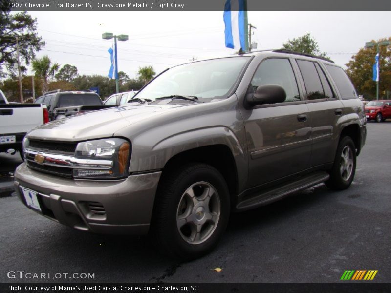 Graystone Metallic / Light Gray 2007 Chevrolet TrailBlazer LS