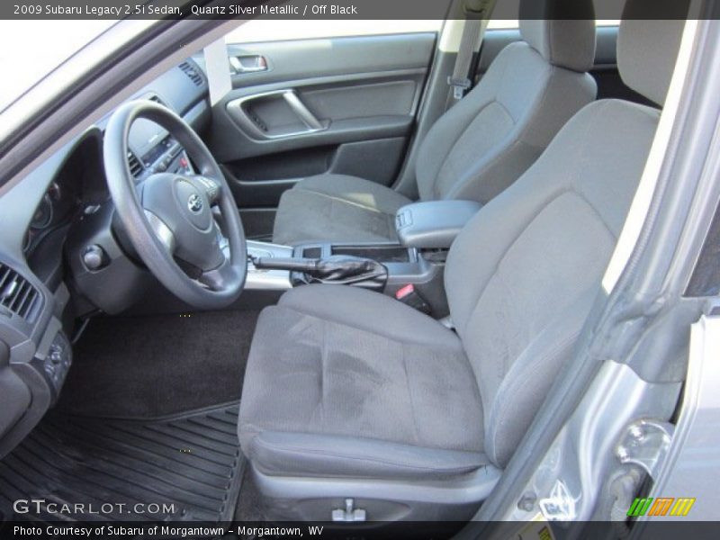 Quartz Silver Metallic / Off Black 2009 Subaru Legacy 2.5i Sedan