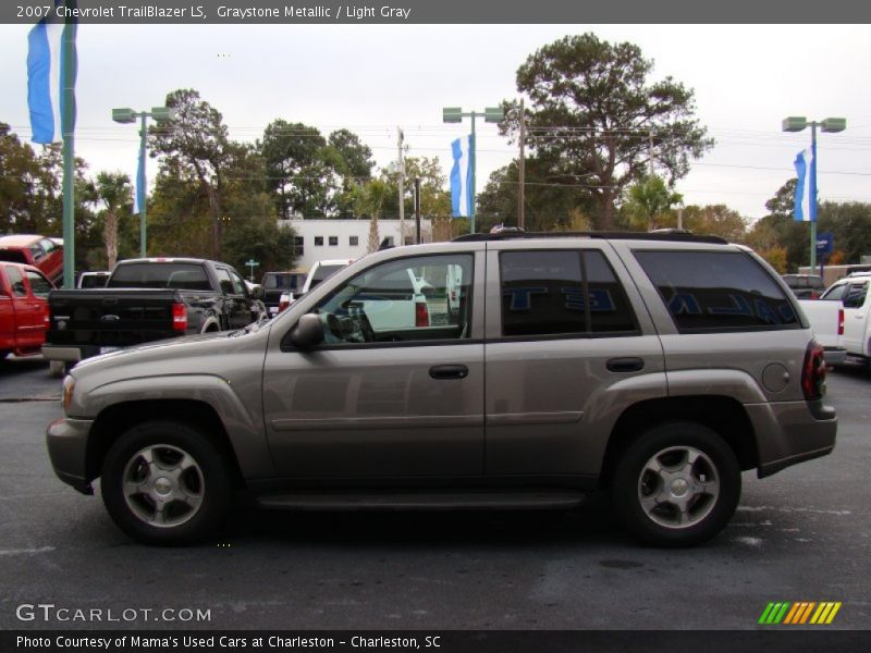 Graystone Metallic / Light Gray 2007 Chevrolet TrailBlazer LS