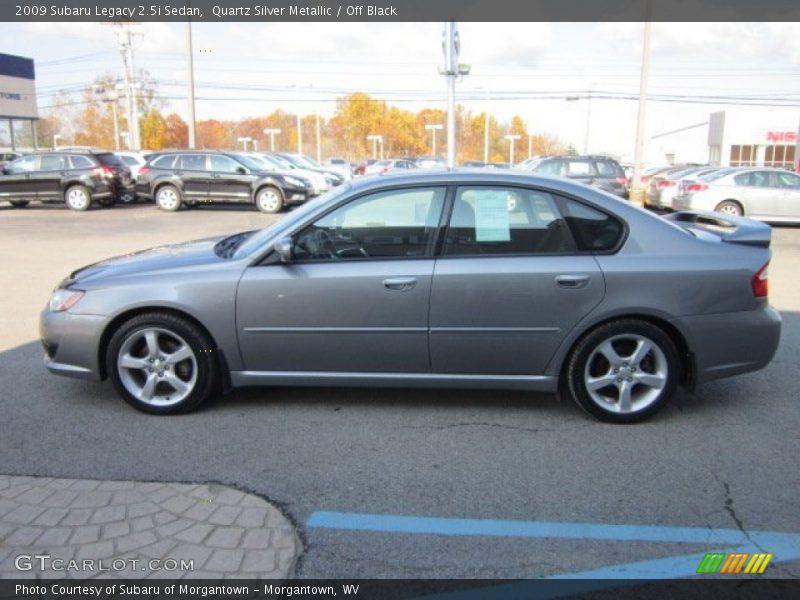 Quartz Silver Metallic / Off Black 2009 Subaru Legacy 2.5i Sedan