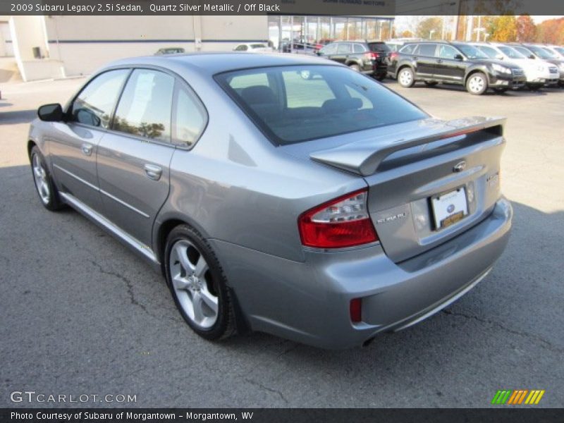Quartz Silver Metallic / Off Black 2009 Subaru Legacy 2.5i Sedan