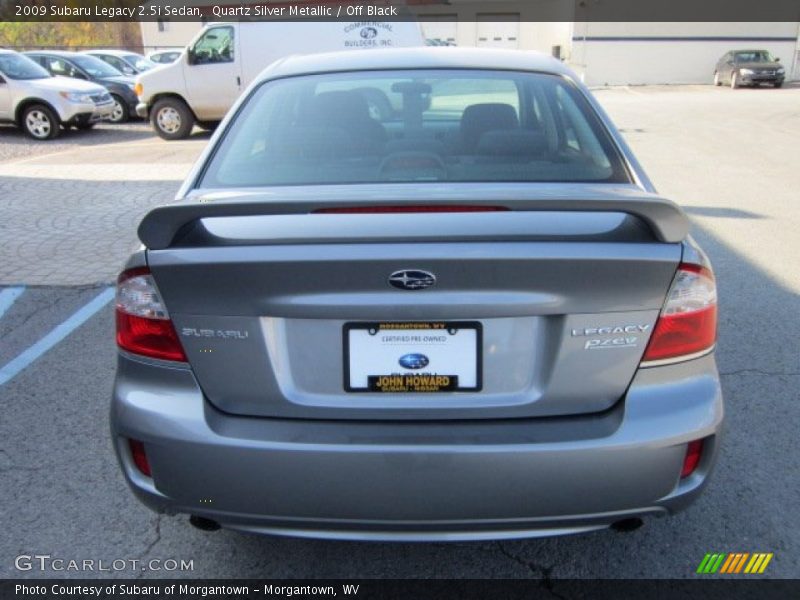 Quartz Silver Metallic / Off Black 2009 Subaru Legacy 2.5i Sedan
