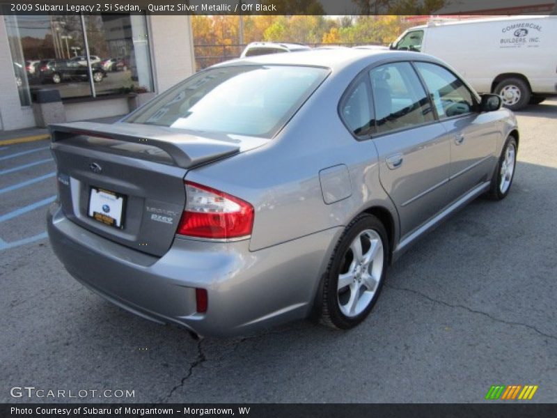 Quartz Silver Metallic / Off Black 2009 Subaru Legacy 2.5i Sedan