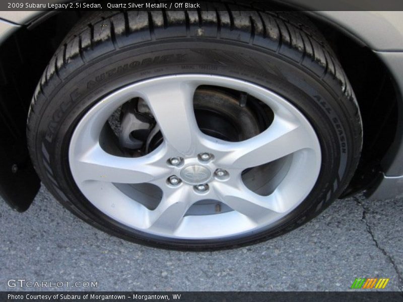Quartz Silver Metallic / Off Black 2009 Subaru Legacy 2.5i Sedan