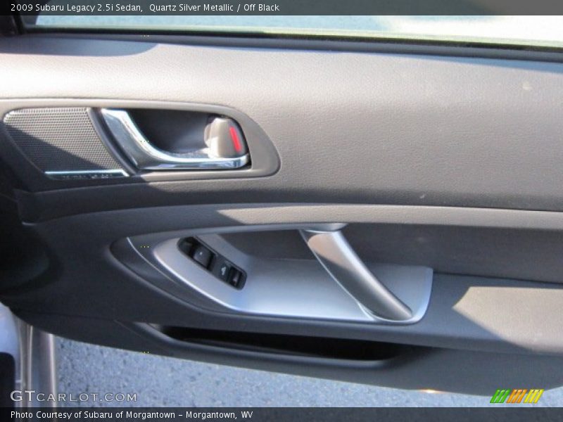 Quartz Silver Metallic / Off Black 2009 Subaru Legacy 2.5i Sedan