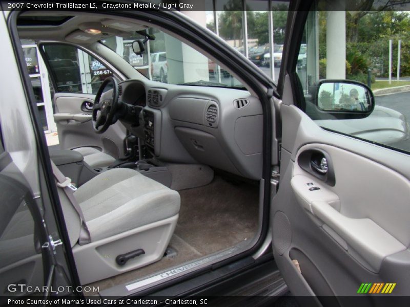 Graystone Metallic / Light Gray 2007 Chevrolet TrailBlazer LS