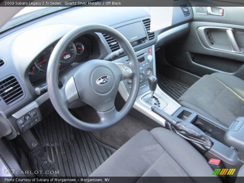 Quartz Silver Metallic / Off Black 2009 Subaru Legacy 2.5i Sedan