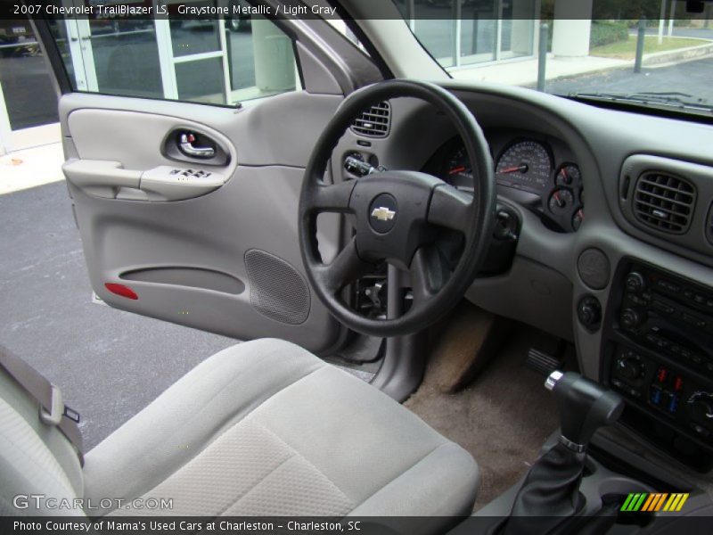 Graystone Metallic / Light Gray 2007 Chevrolet TrailBlazer LS