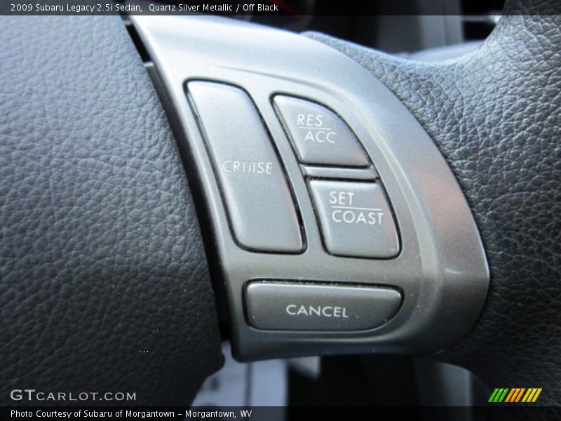 Quartz Silver Metallic / Off Black 2009 Subaru Legacy 2.5i Sedan